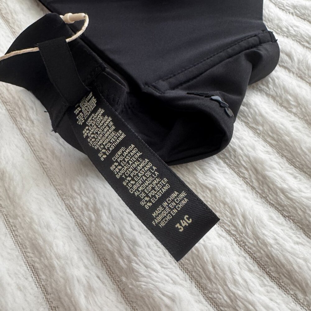 Skims Black Wireless T-Shirt Demi Bra - Picture 3 of 4